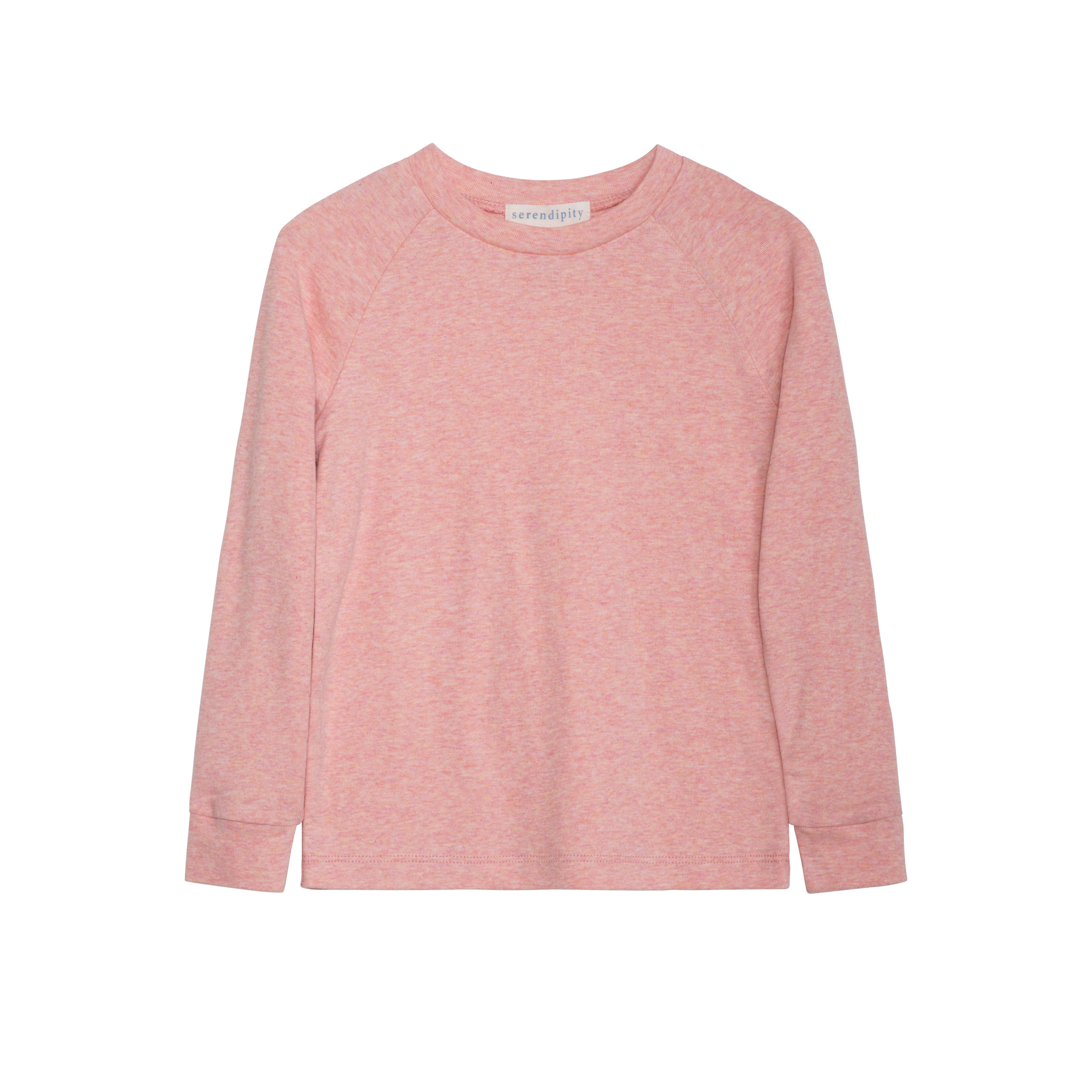 Pink long-sleeve shirt on a white background