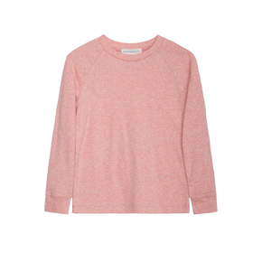 Pink long-sleeve shirt on a white background