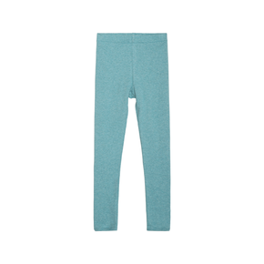Teal leggings on a white background