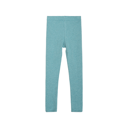 Teal leggings on a white background