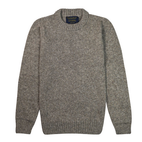 Gray sweater on a white background