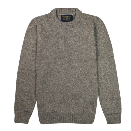 Gray sweater on a white background