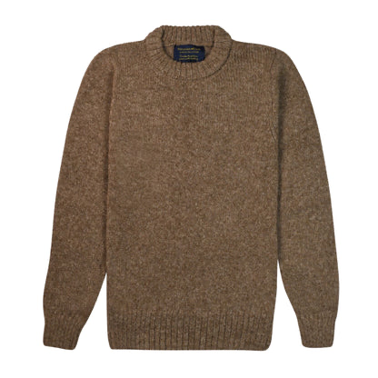 Brown sweater on a white background