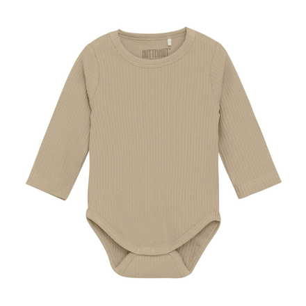 Huttelihut Babies Long Sleeved Ribbed Onesie