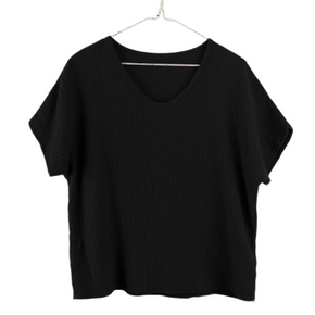 It Is Well L.A. Organic Short Sleeve Gauze Top