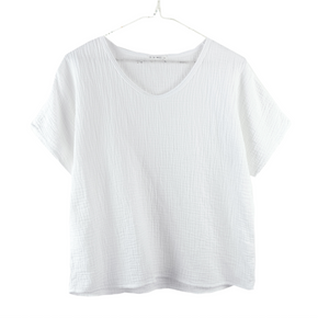 White t-shirt on a white background