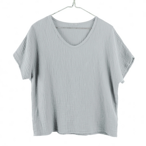 Light gray t-shirt on a white background