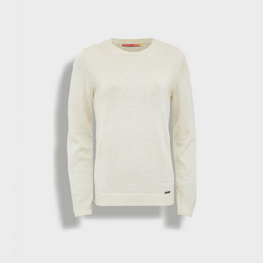White sweater on a light gray background