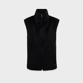 Black vest on a light gray background