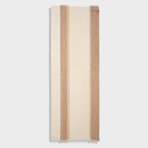 Shawl with vertical stripes on a white background