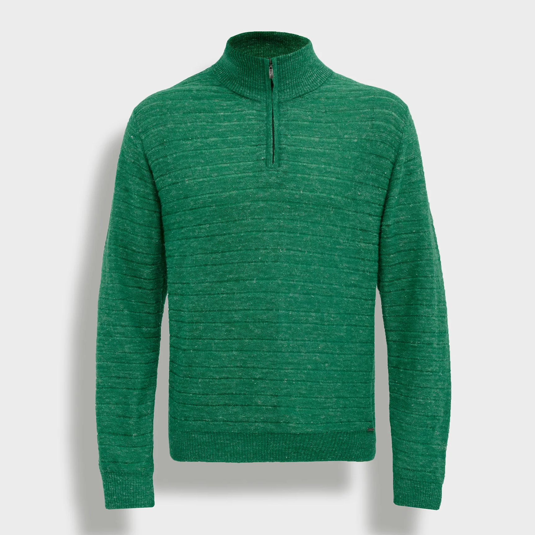 Kuna Zamir Baby Alpaca & Linen Quarter Zip Sweater | Fluff Alpaca