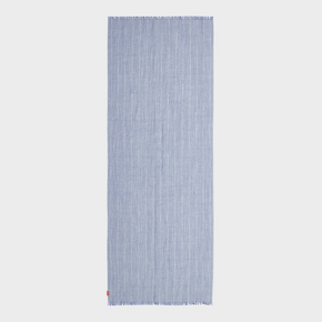 Blue shawl on a light gray background