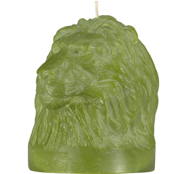 Hand Poured Lion Bust Candle