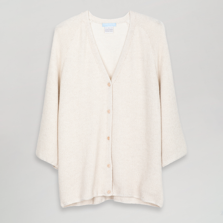 Serendipity Women's Llama Silk Pearl Cardigan