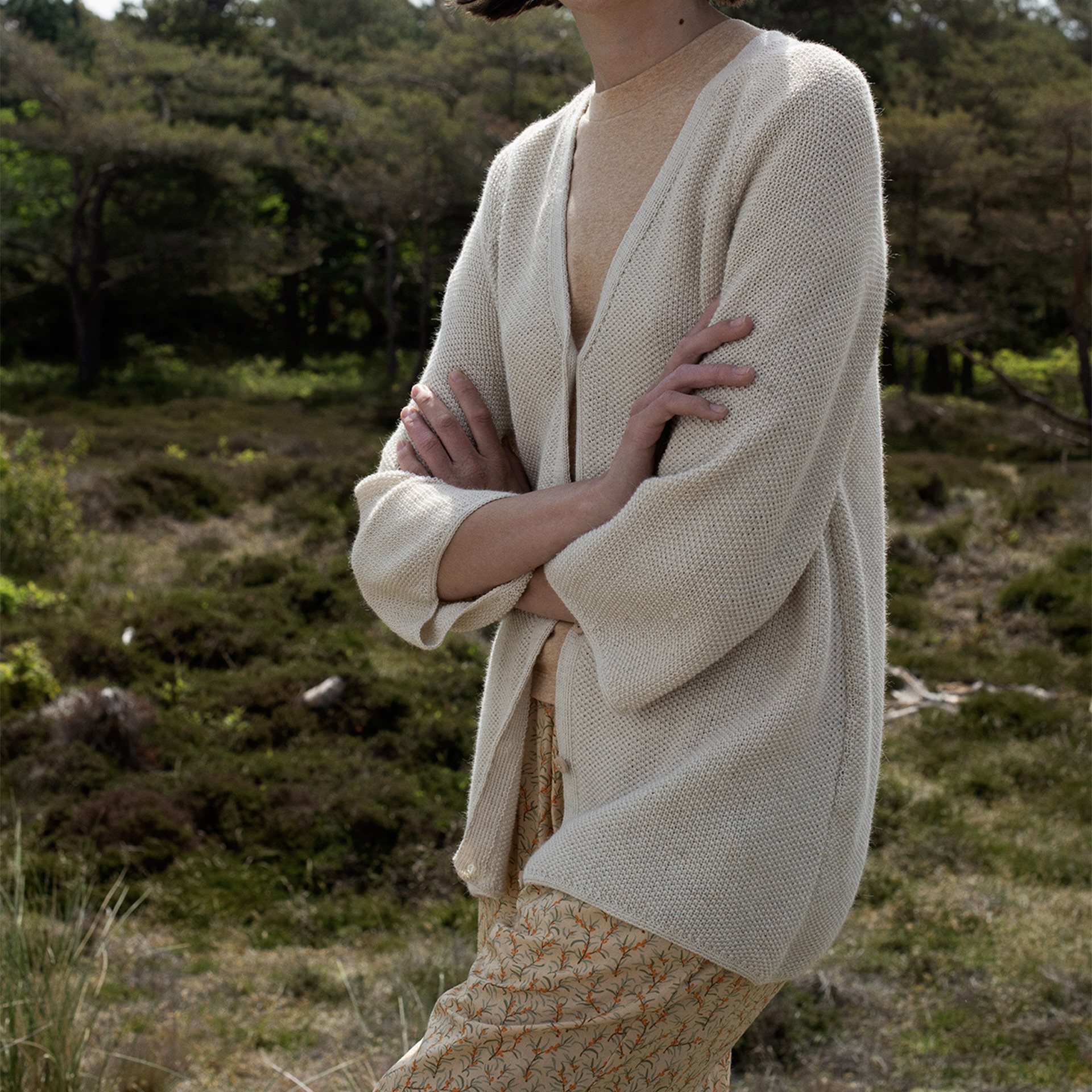 Serendipity Women's Llama Silk Pearl Cardigan | Fluff Alpaca Serendipity Women's Llama Silk Pearl Cardigan | Fluff Alpaca