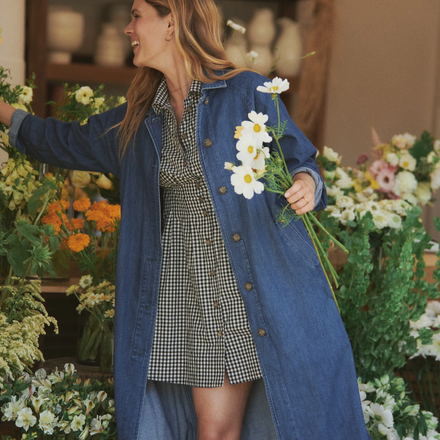 Marine Layer Arden Mini Shirt Dress