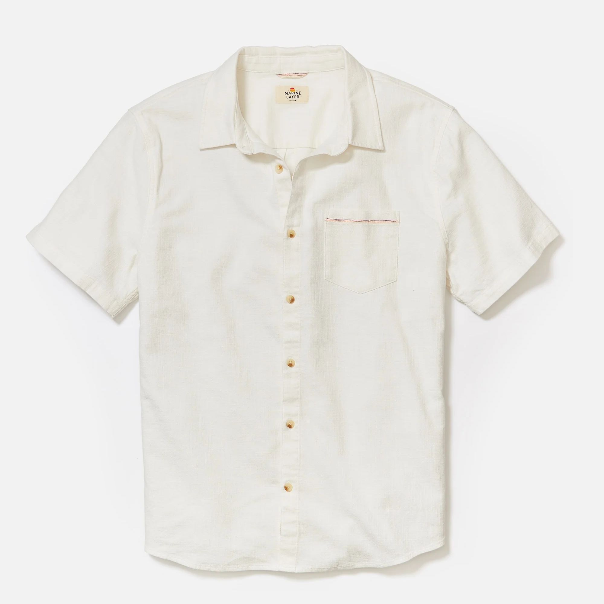 White button down collared shirt on a white background