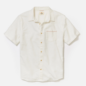 White button down collared shirt on a white background