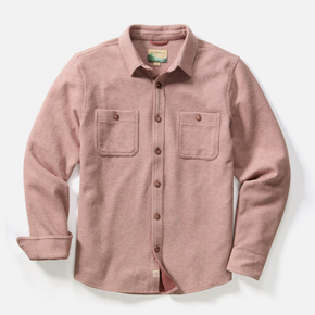 Pink flannel shirt on a white background