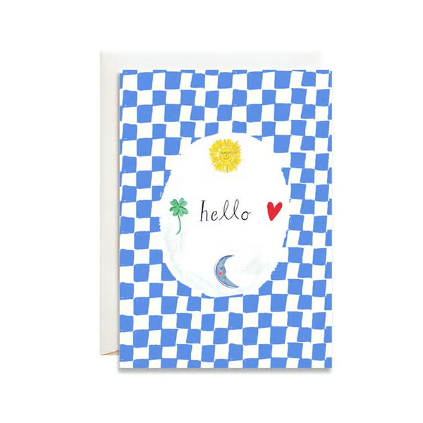 'Moon Says Hello' Petite Greeting Card