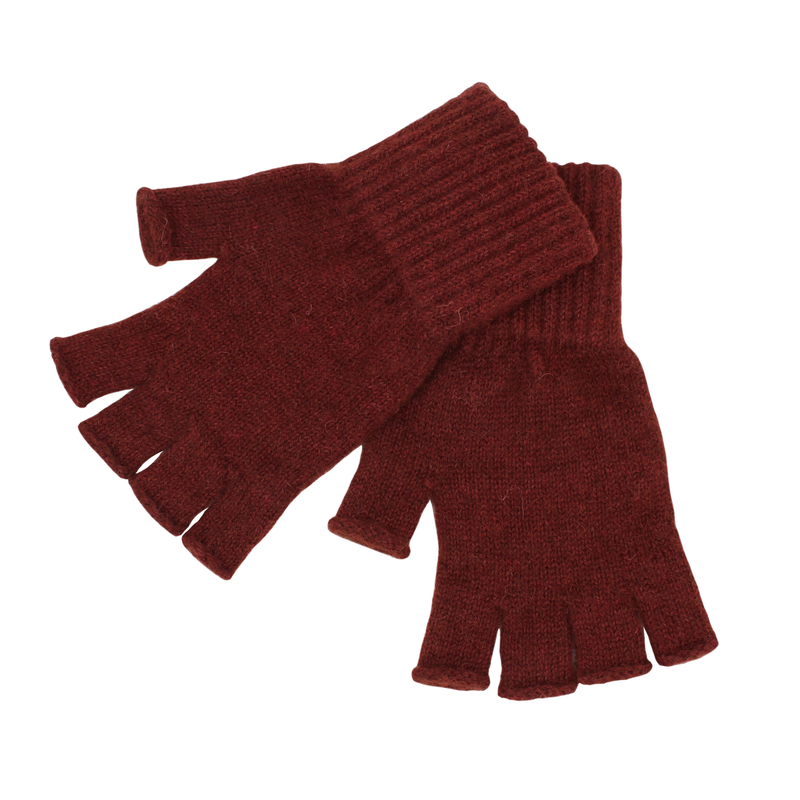 Fingerless Alpaca Gloves