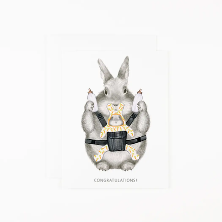 'New Parent Bunny' Card