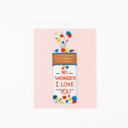 'No Wonder I Love You' Birthday Card