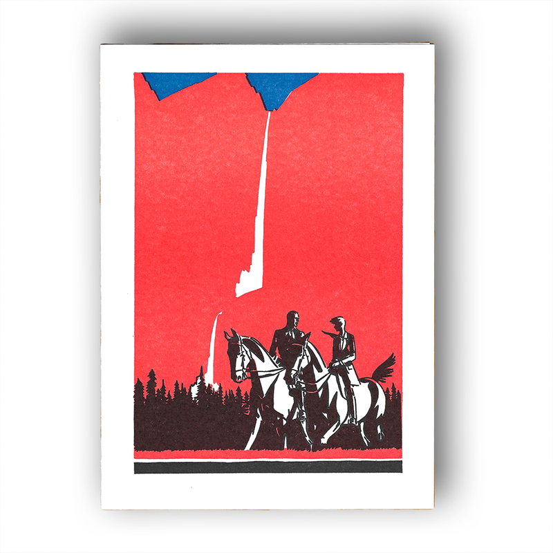 'On Horseback' Card