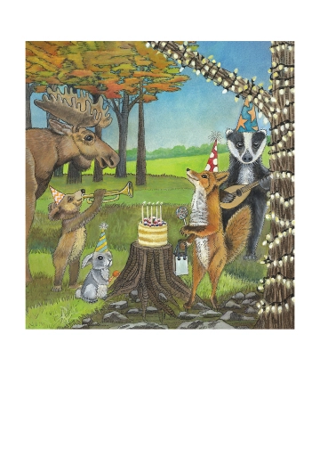 'Party Animals' Card