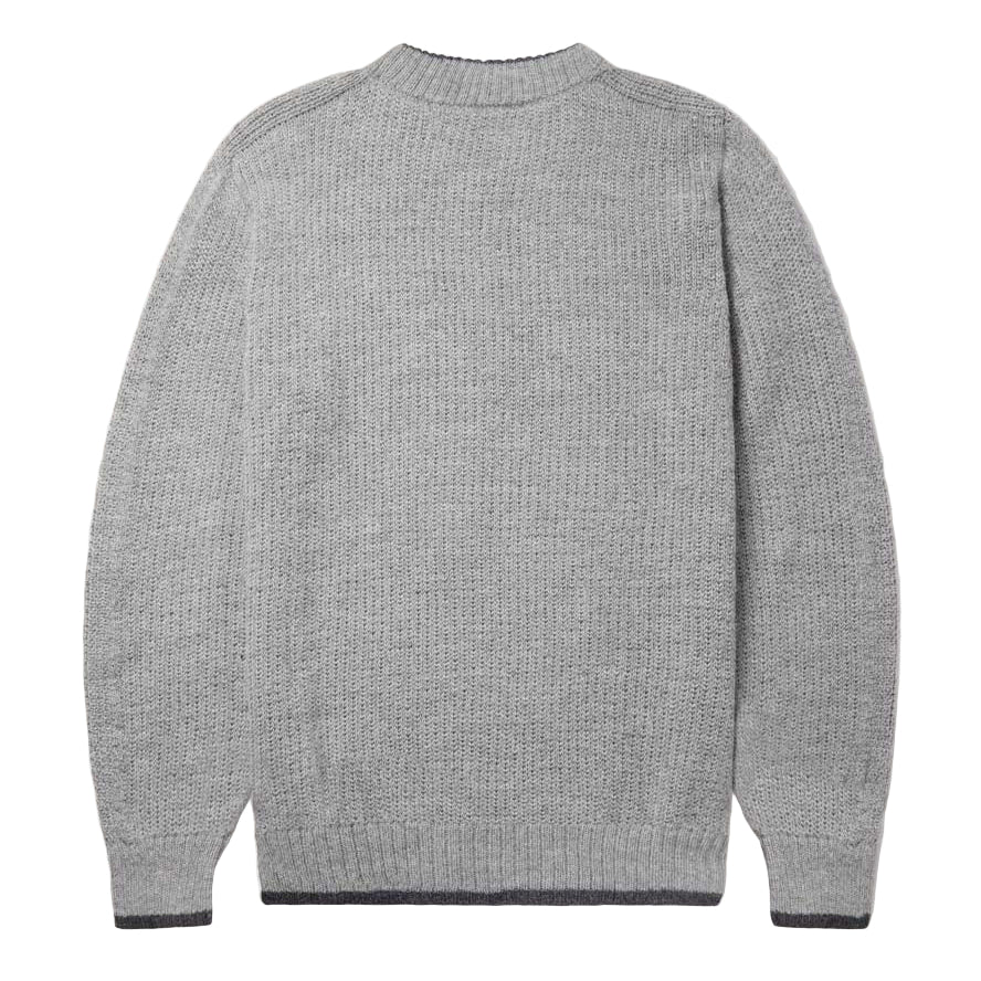 Gray sweater on a white background