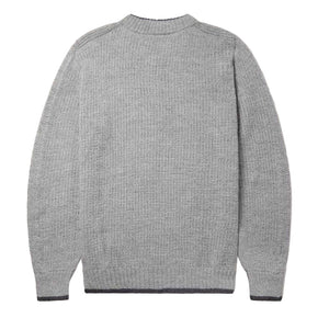 Gray sweater on a white background