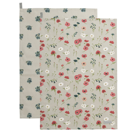 Sophie Allport Poppy Meadow Set of Tea Towels