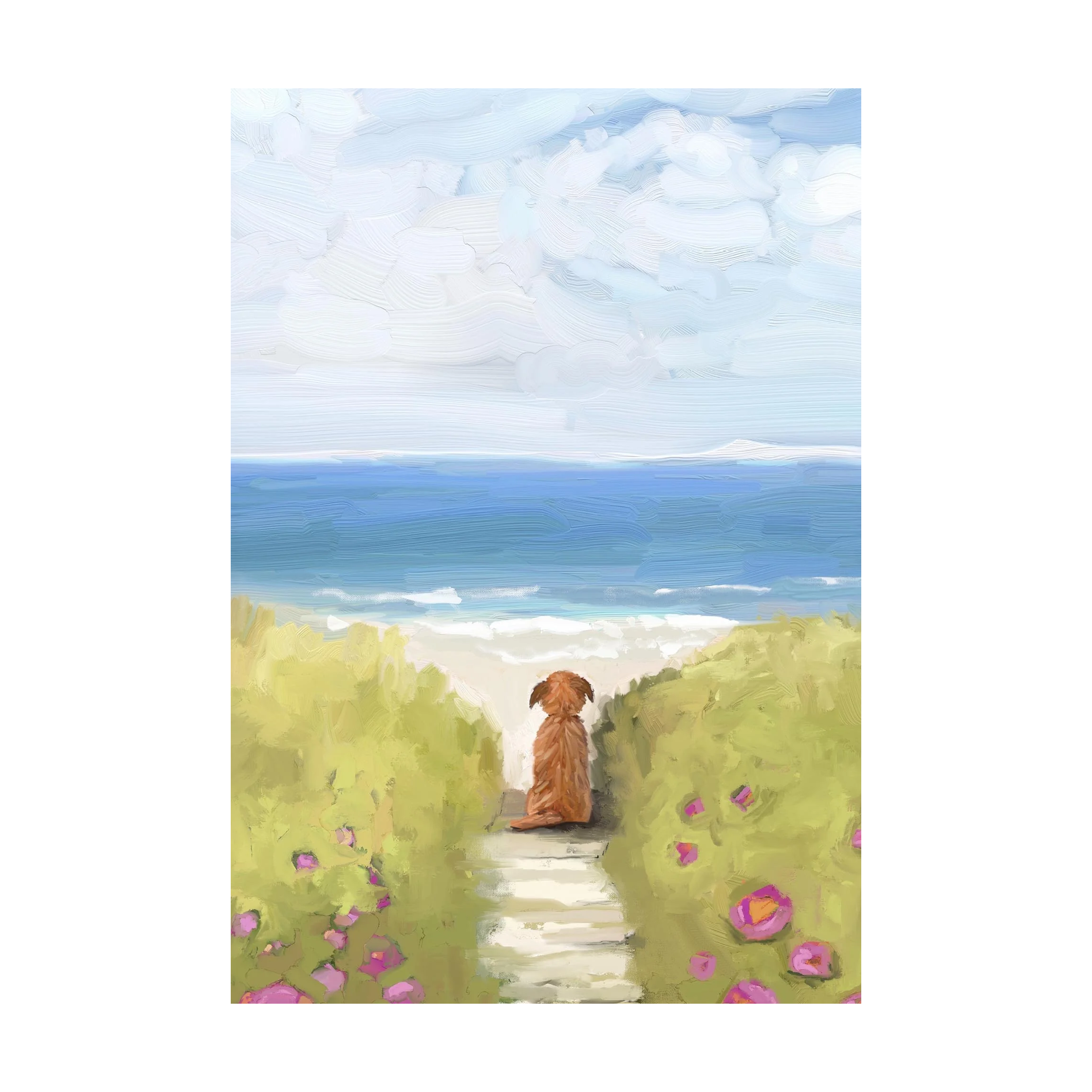 'A Quiet Day at the Beach' Card