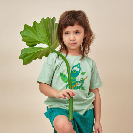 Red Caribou Children's Short Sleeved T-Shirt