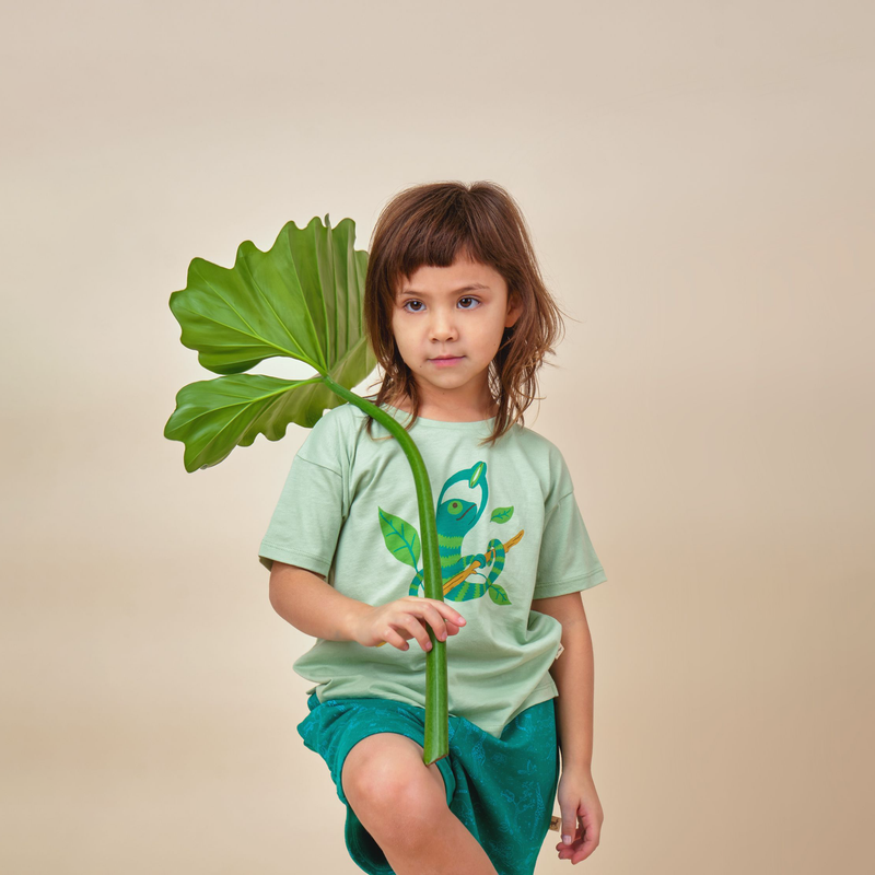 Red Caribou Children's Short Sleeved T-Shirt