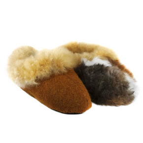 Alpaca Fur Fuzzy Slippers