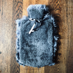Samantha Holmes Alpaca Fur And Lambskin Hot Water Bottle