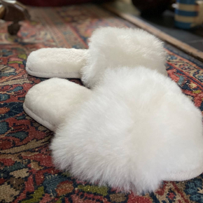 Samantha Holmes Alpaca Fur Slides