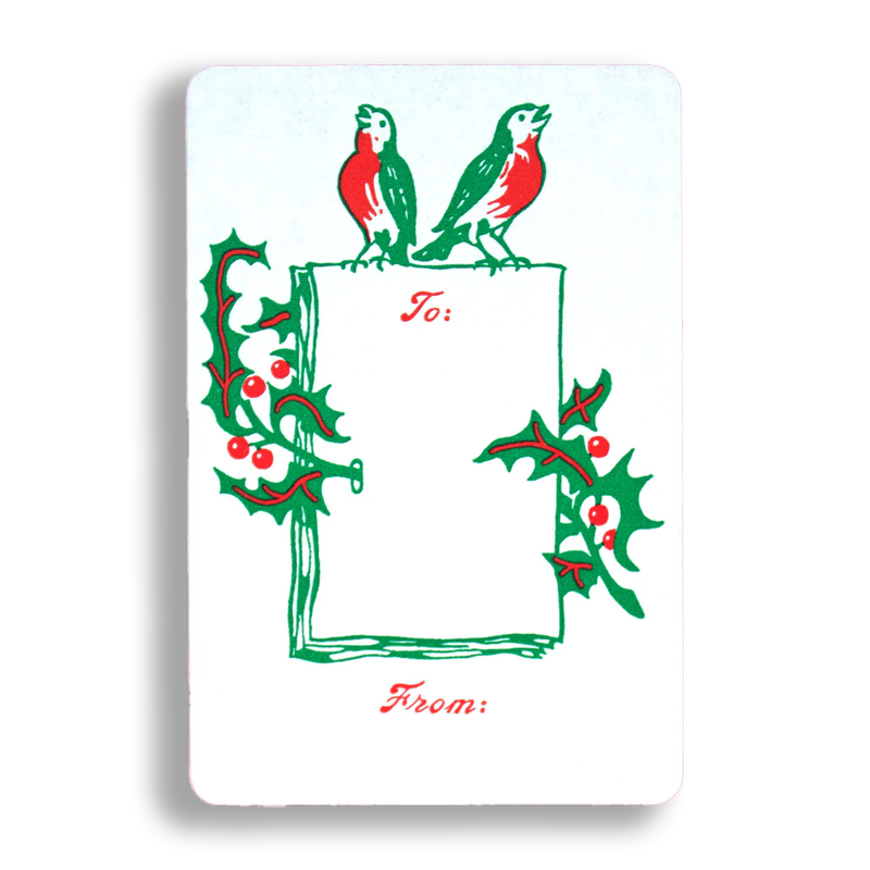 'Red Birds' Holiday Gifting Sticker Pack