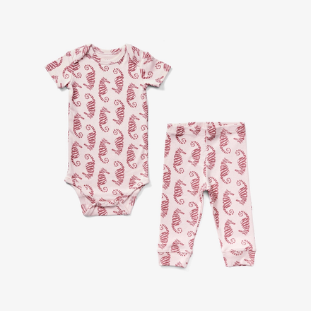 Lewis Babies' Sea Horse Onesie & Pant Set