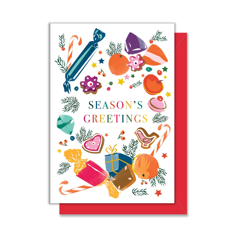 'Season's Greetings Candies' Mini Enclosure Card