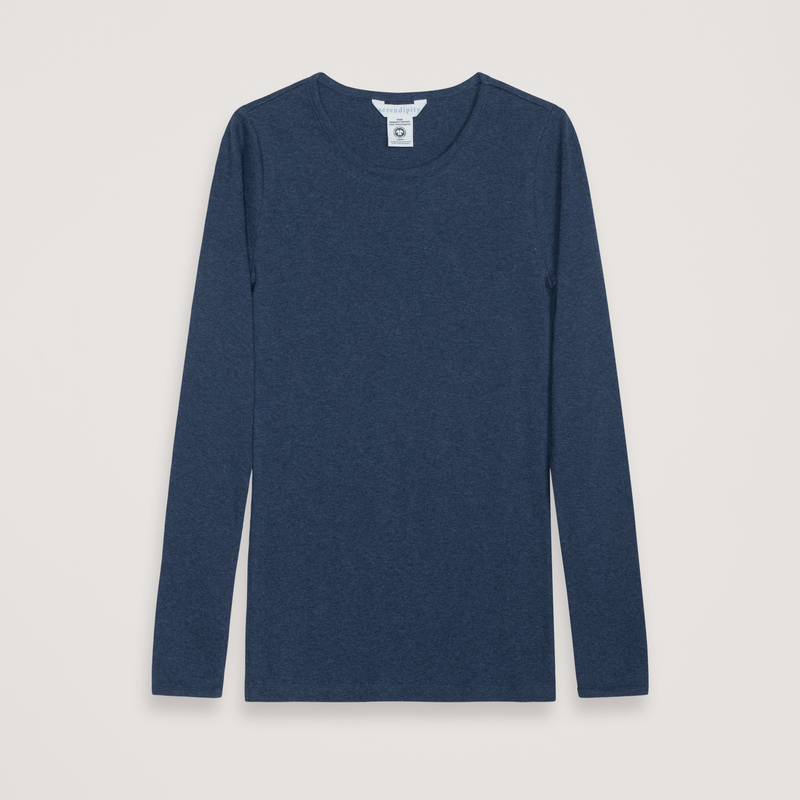 Serendipity Women's Solid Cotton Slim Tee