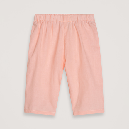 Pink pants on a light gray background