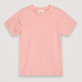 Pink t-shirt on a light gray background