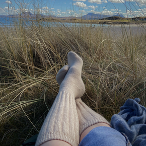 Samantha Holmes Cosy Alpaca Rib Knit Socks