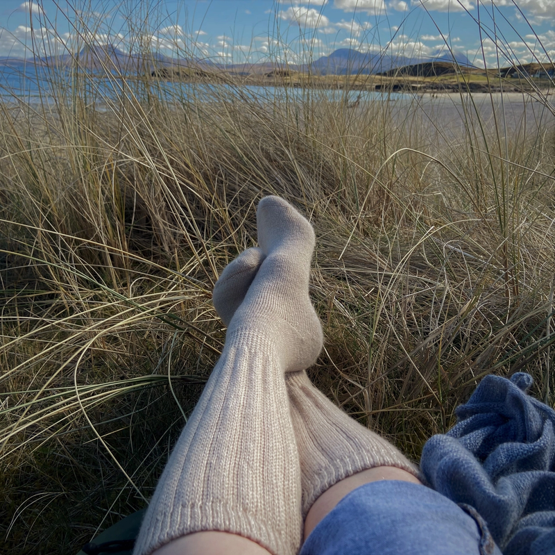 Samantha Holmes Cosy Alpaca Rib Knit Socks