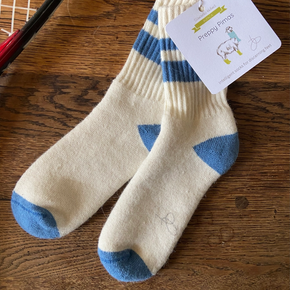 Samantha Holmes Preppy Alpaca Pima Cotton Socks