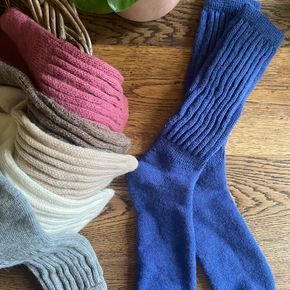Samantha Holmes Cosy Alpaca Rib Knit Socks
