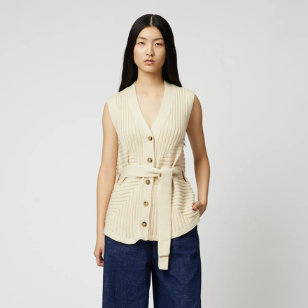 Atelier Delphine Sleeveless Cardigan