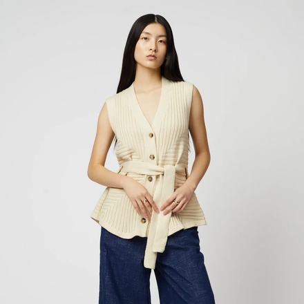 Atelier Delphine Sleeveless Cardigan